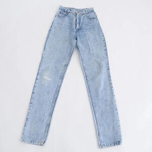 Vintage Silver  Acid Wash Straight Leg Jeans Denim
